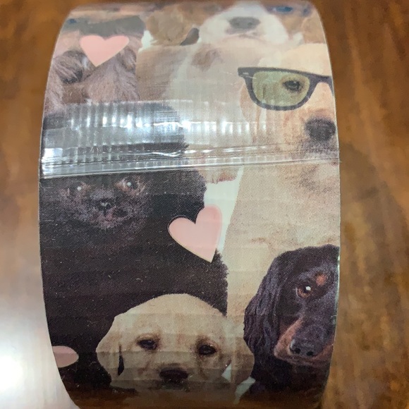 🆕 🐶 Puppy Potpourri Pattern Duck Duct Tape Packaging Shipping Supplies New! - Picture 2 of 2